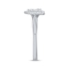 Thumbnail Image 2 of Diamond Halo Heart Ring 1/5 ct tw Sterling Silver