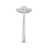 Thumbnail Image 2 of Diamond Starburst Frame Promise Ring 1/4 ct tw Sterling Silver