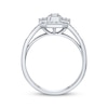 Thumbnail Image 3 of Diamond Octagon Frame Promise Ring 1/4 ct tw Sterling Silver