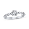 Thumbnail Image 1 of Diamond Halo Promise Ring 1/5 ct tw Sterling Silver