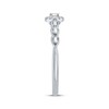 Thumbnail Image 2 of Diamond Halo Promise Ring 1/5 ct tw Sterling Silver