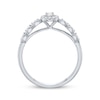 Thumbnail Image 3 of Diamond Halo Promise Ring 1/5 ct tw Sterling Silver