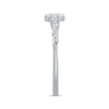 Thumbnail Image 2 of Diamond Halo Promise Ring 1/4 ct tw Sterling Silver