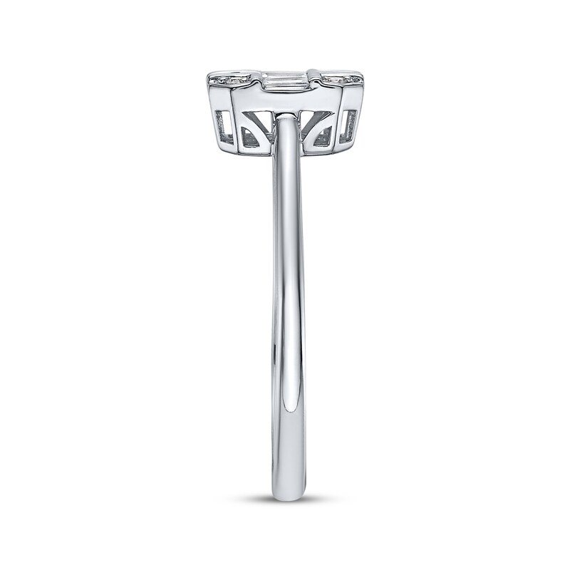 Main Image 2 of Multi-Diamond Octagon Ring 1/5 ct tw Sterling Silver