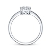 Thumbnail Image 3 of Multi-Diamond Octagon Ring 1/5 ct tw Sterling Silver