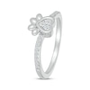 Thumbnail Image 2 of Diamond Paw Print Ring 1/6 ct tw Sterling Silver