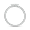 Thumbnail Image 3 of Diamond Paw Print Ring 1/6 ct tw Sterling Silver