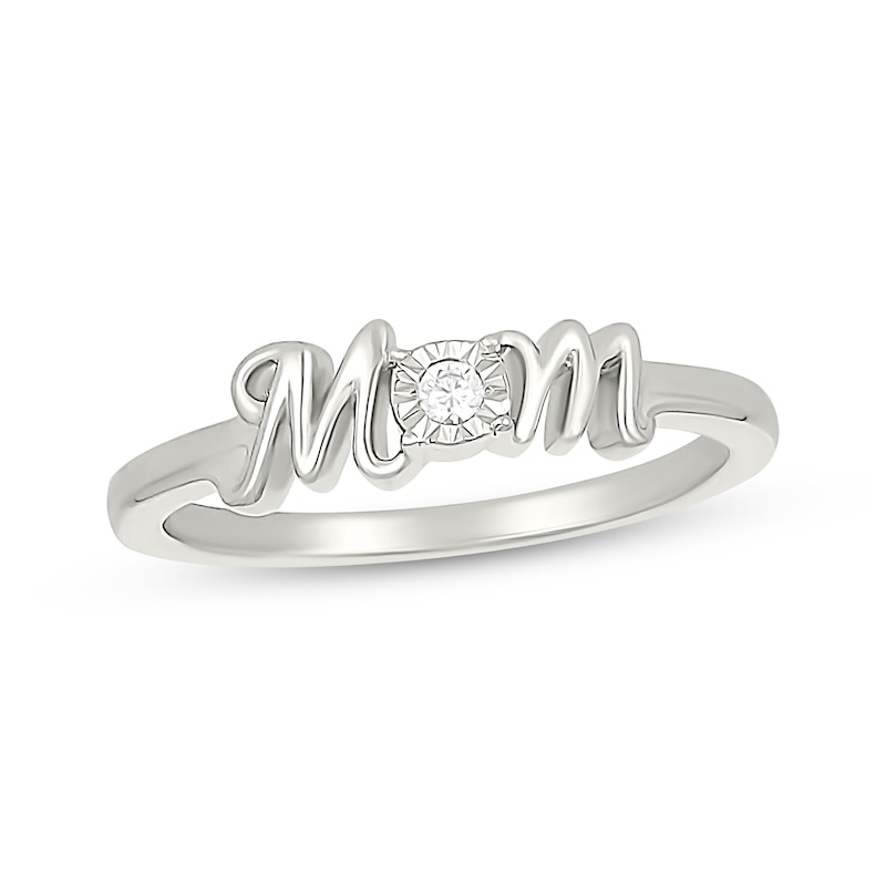 Main Image 1 of &quot;Mom Diamond Accent Ring Sterling Silver