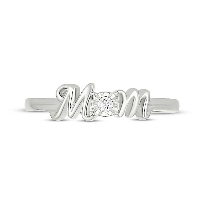Main Image 4 of &quot;Mom Diamond Accent Ring Sterling Silver