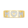 Thumbnail Image 4 of Diamond &quot;Mom&quot; Heart Ring 1/5 ct tw 10K Yellow Gold
