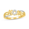 Thumbnail Image 1 of Diamond &quot;Mom&quot; Ring 1/10 ct tw 10K Yellow Gold