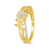 Thumbnail Image 2 of Diamond &quot;Mom&quot; Paw Print Ring 1/15 ct tw 10K Yellow Gold