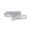 Thumbnail Image 3 of Diamond Bypass Nail Ring 1/6 ct tw 10K White Gold