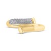 Thumbnail Image 3 of Diamond Bypass Nail Ring 1/6 ct tw 10K Yellow Gold
