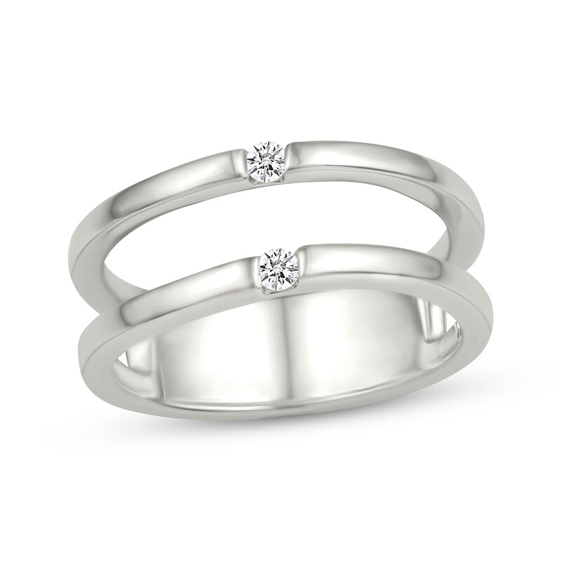 Main Image 1 of Diamond Faux-Stack Toe Ring 1/20 ct tw Sterling Silver