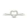 Thumbnail Image 3 of Diamond Heart Outline Toe Ring 1/20 ct tw 10K White Gold