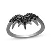 Thumbnail Image 1 of Disney Treasures The Nightmare Before Christmas Black Diamond Bat Ring 1/5 ct tw Sterling Silver Size 7