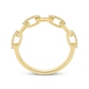 Thumbnail Image 3 of Diamond Chain Link Ring 1/5 ct tw 10K Yellow Gold