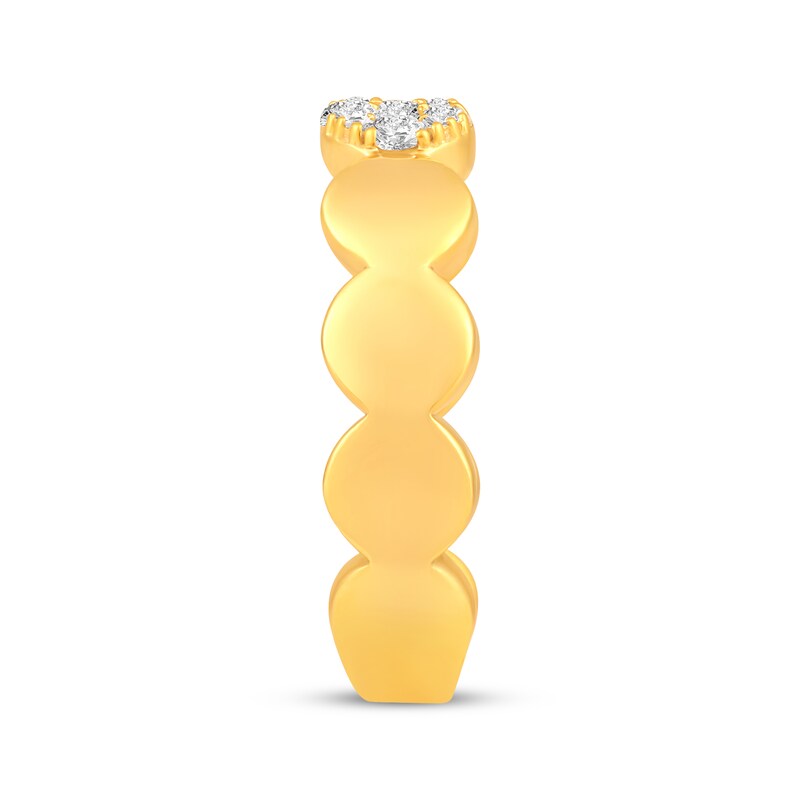 Main Image 2 of Multi-Diamond Circles Ring 1/5 ct tw 10K Yellow Gold