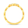 Thumbnail Image 3 of Multi-Diamond Circles Ring 1/5 ct tw 10K Yellow Gold