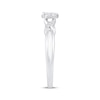 Thumbnail Image 2 of Multi-Diamond &quot;XO&quot; Promise Ring 1/5 ct tw 10K White Gold