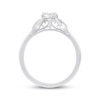 Thumbnail Image 3 of Multi-Diamond &quot;XO&quot; Promise Ring 1/5 ct tw 10K White Gold