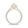 Thumbnail Image 3 of Diamond Flower Milgrain Promise Ring 1/5 ct tw 10K Two-Tone Gold