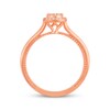 Thumbnail Image 3 of Multi-Diamond Oval Promise Ring 1/5 ct tw 10K Rose Gold