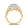 Thumbnail Image 2 of Now + Forever Multi-Diamond Cushion-Shaped Halo Engagement Ring 2 ct tw 10K Yellow Gold