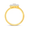 Thumbnail Image 3 of Diamond Teardrop Ring 1/4 ct tw 10K Yellow Gold
