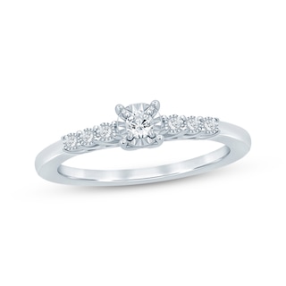 Diamond Promise Ring 1/10 ct tw Sterling Silver