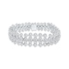 Thumbnail Image 1 of KAY Lab-Grown Diamonds Marquise & Round-Cut Graduated Bracelet 24 ct tw 14K White Gold