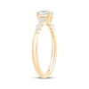Thumbnail Image 2 of Now + Forever Lab-Grown Diamonds Oval-Cut & Pear-Shaped Three-Stone Engagement Ring 5/8 ct tw 14K Yellow Gold