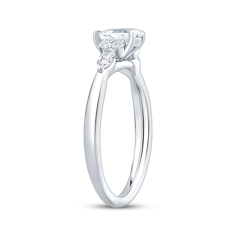 Main Image 2 of Now + Forever Lab-Grown Diamonds Pear-Shaped Engagement Ring 3/4 ct tw 14K White Gold