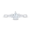Thumbnail Image 3 of Now + Forever Lab-Grown Diamonds Pear-Shaped Engagement Ring 3/4 ct tw 14K White Gold