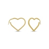 Thumbnail Image 1 of Heart-Shaped Hoop Earrings 10K Yellow Gold