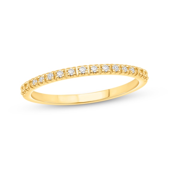 Diamond Wedding Band 1/20 ct tw 10K Yellow Gold