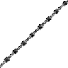 Thumbnail Image 2 of Ink & Ice Men's Black Onyx & Black Diamond Bracelet 1/4 ct tw Black Rhodium-Plated Sterling Silver 8.5"