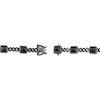 Thumbnail Image 3 of Ink & Ice Men's Black Onyx & Black Diamond Bracelet 1/4 ct tw Black Rhodium-Plated Sterling Silver 8.5"