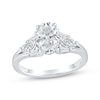Thumbnail Image 1 of Now + Forever Lab-Grown Diamonds Oval-Cut Engagement Ring 2 ct tw 14K White Gold