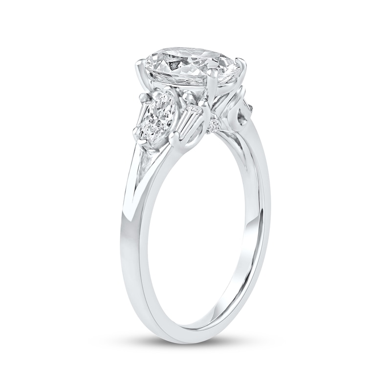 Main Image 2 of Now + Forever Lab-Grown Diamonds Oval-Cut Engagement Ring 2 ct tw 14K White Gold