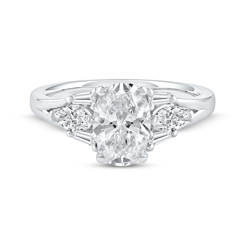 Main Image 3 of Now + Forever Lab-Grown Diamonds Oval-Cut Engagement Ring 2 ct tw 14K White Gold