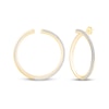 Thumbnail Image 1 of Diamond Pavé Open Hoop Earrings 3/4 ct tw 10K Yellow Gold