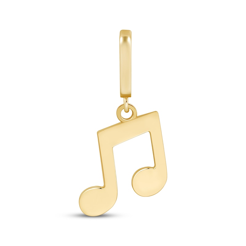 Main Image 1 of Charmed Memories Music Note Charm 10K Yellow Gold