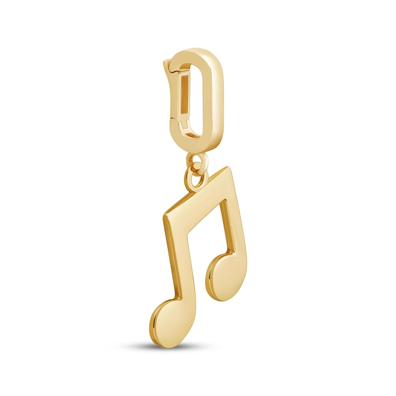 Main Image 2 of Charmed Memories Music Note Charm 10K Yellow Gold