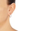 Thumbnail Image 3 of Hoop Earrings 14K White Gold 21mm