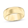 Thumbnail Image 1 of Now + Forever Men's Domed Comfort-Fit Wedding Band 10K Yellow Gold 8mm