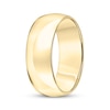Thumbnail Image 2 of Now + Forever Men's Domed Comfort-Fit Wedding Band 10K Yellow Gold 8mm