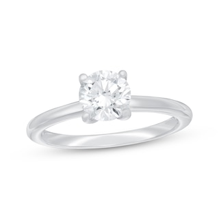 Now + Forever Round-Cut Lab-Grown Diamond Solitaire Engagement Ring 1-1/2 ct tw 14K White Gold (F/VS2)
