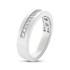 Thumbnail Image 2 of Men's THE LEO Prisma Diamond Wedding Band 1/4 ct tw 14K White Gold